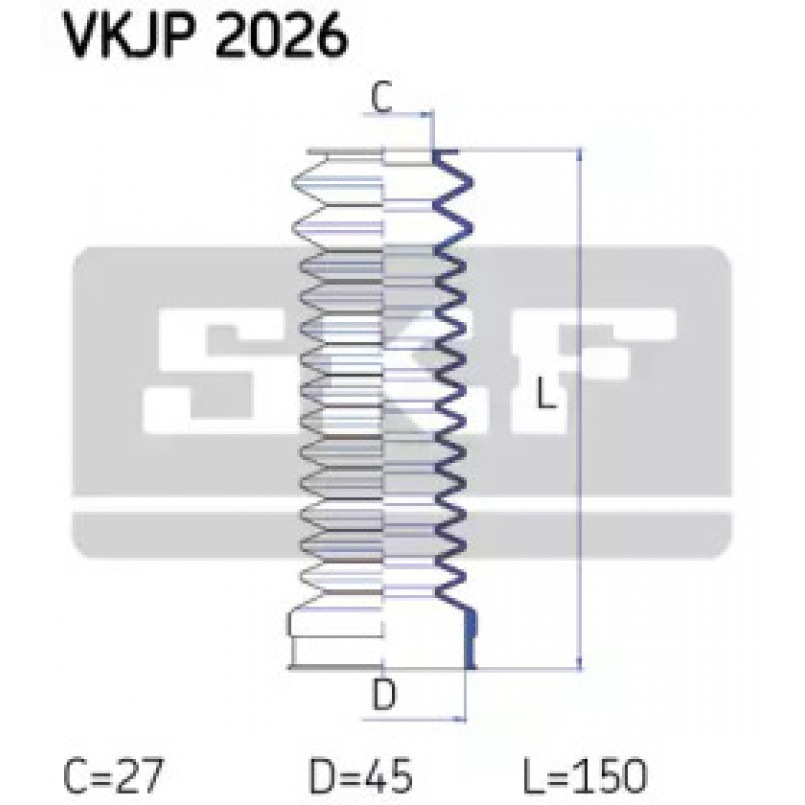 VKJP 2026 SKF - Пильовик привідного валу